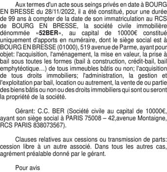 Contenu publication