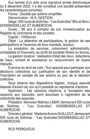 Contenu publication