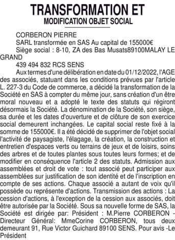 Contenu publication