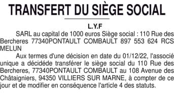 Contenu publication