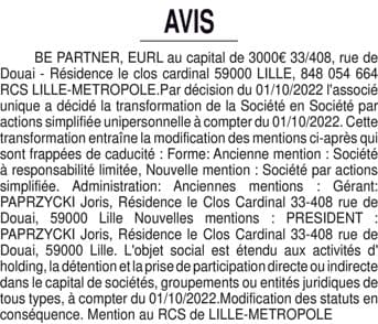 Contenu publication