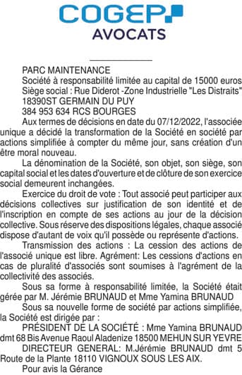 Contenu publication