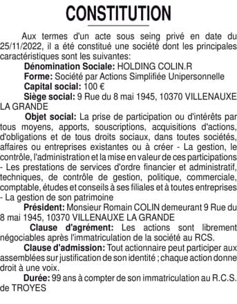 Contenu publication
