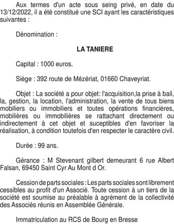 Contenu publication
