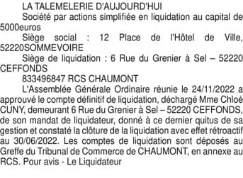 Contenu publication