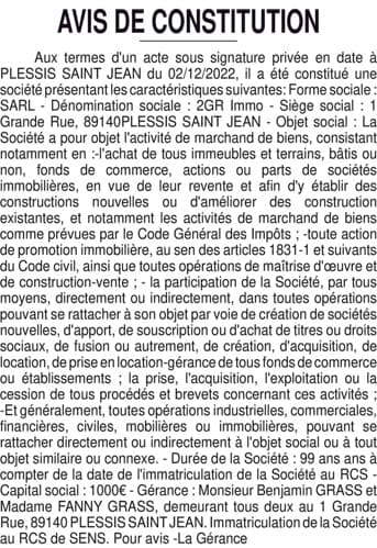 Contenu publication