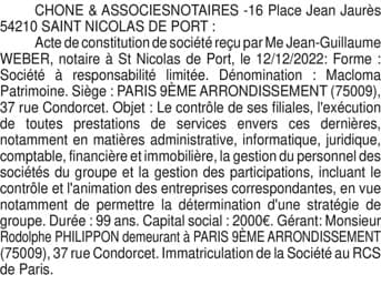 Contenu publication