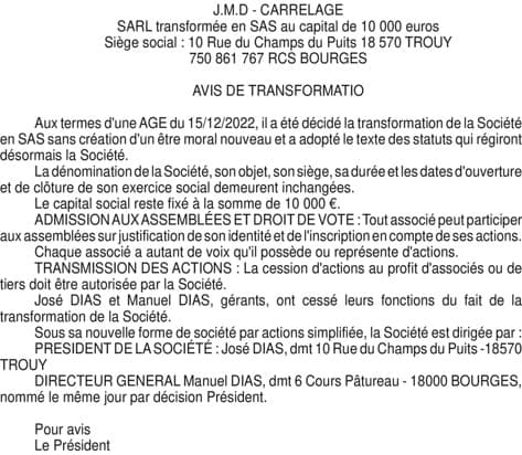 Contenu publication