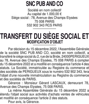 Contenu publication