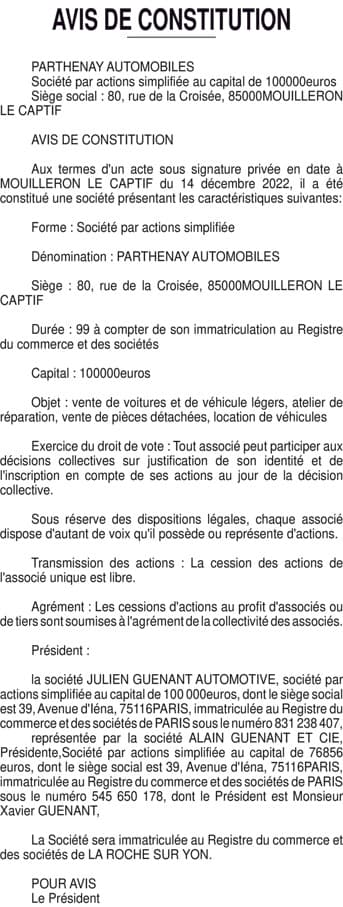 Contenu publication
