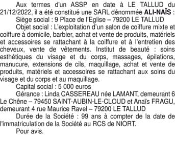 Contenu publication