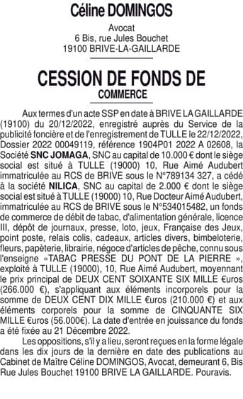 Contenu publication