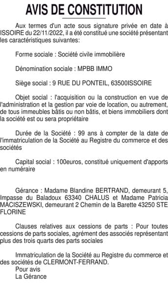 Contenu publication