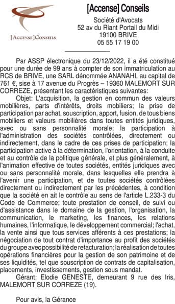 Contenu publication