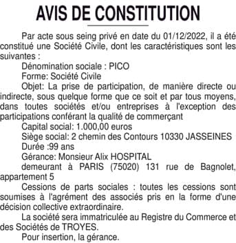 Contenu publication