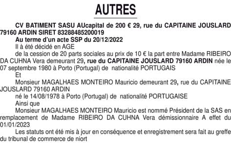 Contenu publication
