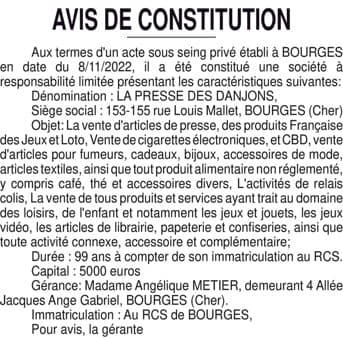 Contenu publication