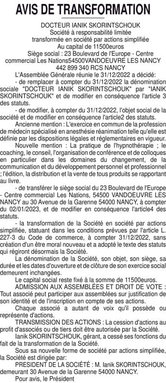 Contenu publication