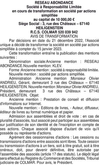 Contenu publication