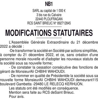 Contenu publication