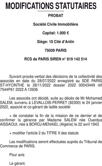 Contenu publication