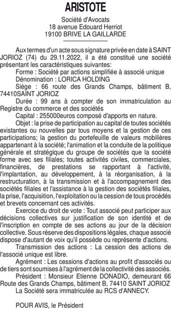 Contenu publication