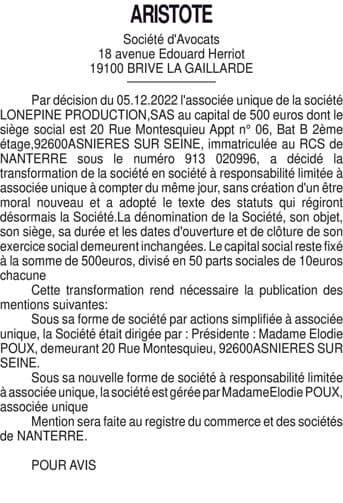 Contenu publication