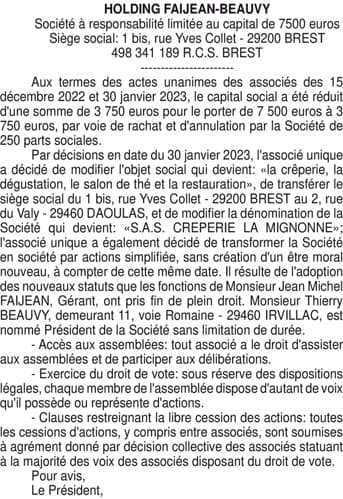 Contenu publication