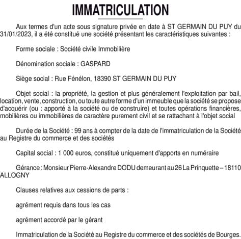 Contenu publication