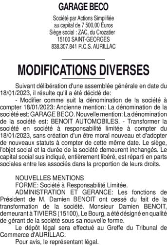 Contenu publication