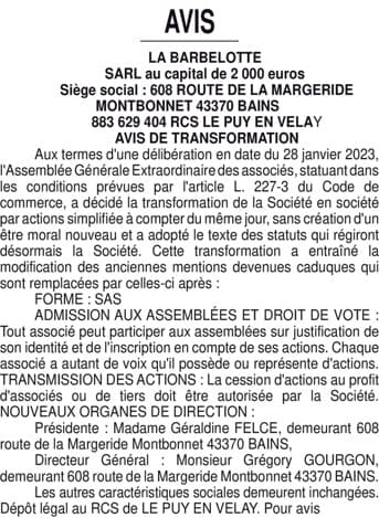 Contenu publication