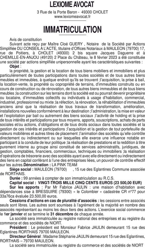 Contenu publication
