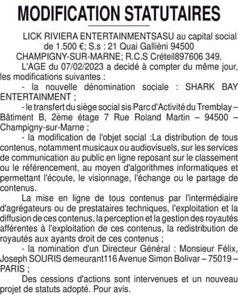 Contenu publication
