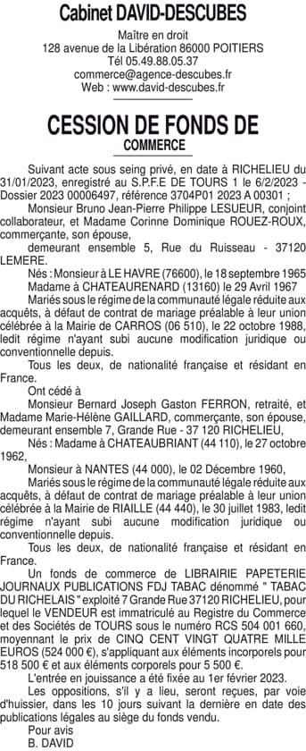 Contenu publication
