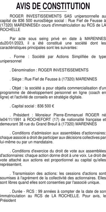 Contenu publication