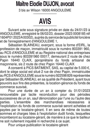 Contenu publication