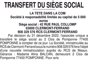Contenu publication