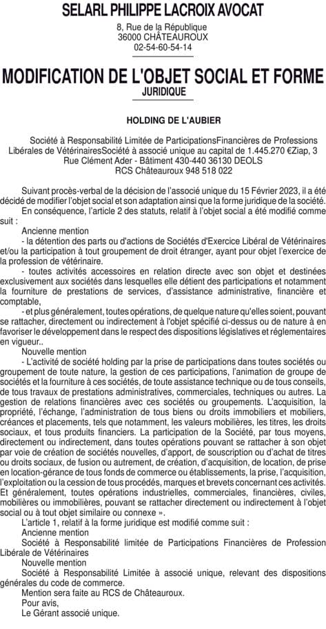 Contenu publication