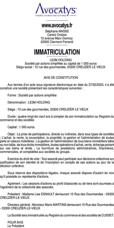 Contenu publication