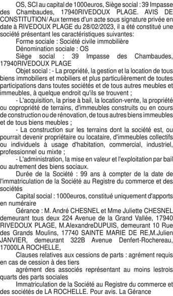 Contenu publication