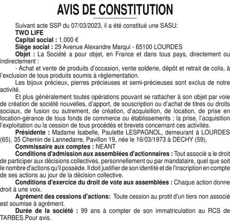 Contenu publication