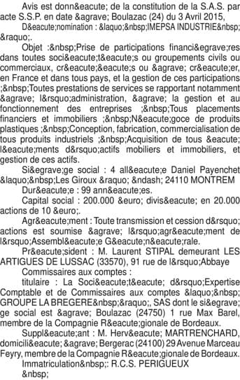 Contenu publication