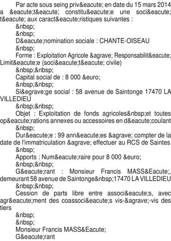 Contenu publication