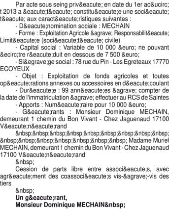 Contenu publication