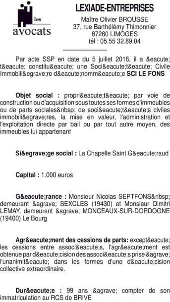 Contenu publication