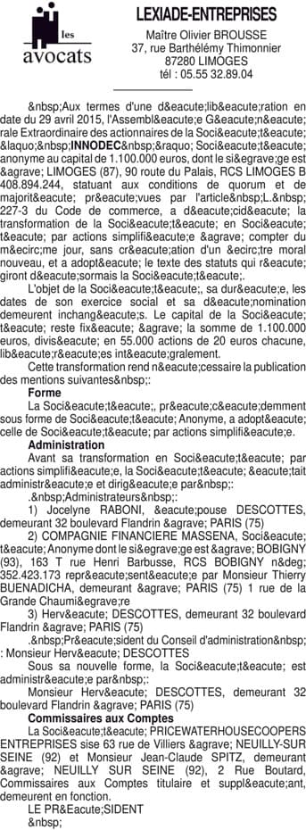 Contenu publication