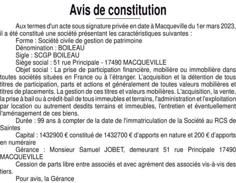 Contenu publication