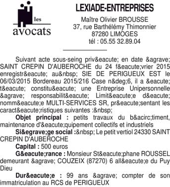 Contenu publication