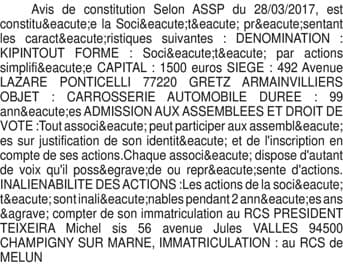 Contenu publication