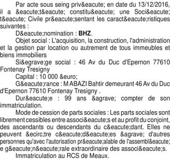 Contenu publication
